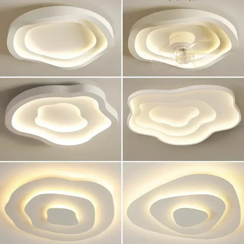 Modern LED Ceiling Chandelier - Flush Mount Lighting for Living Room, Bedroom, Dining Room