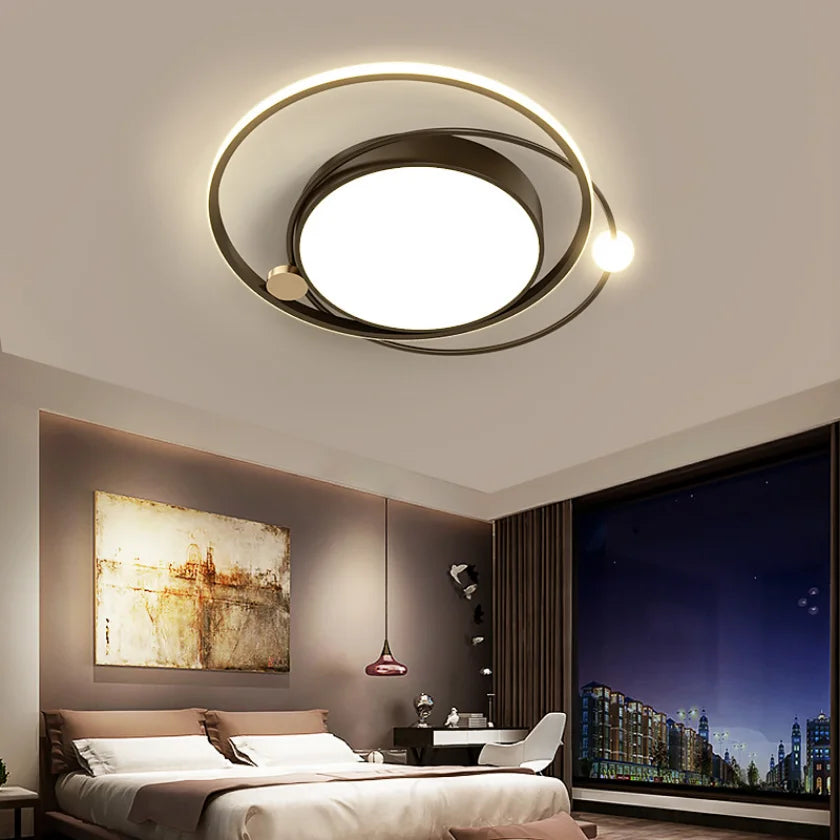 Modern LED Ceiling Lights - Elegant Gold Chandeliers for Living Room, Bedroom, Kitchen, and More