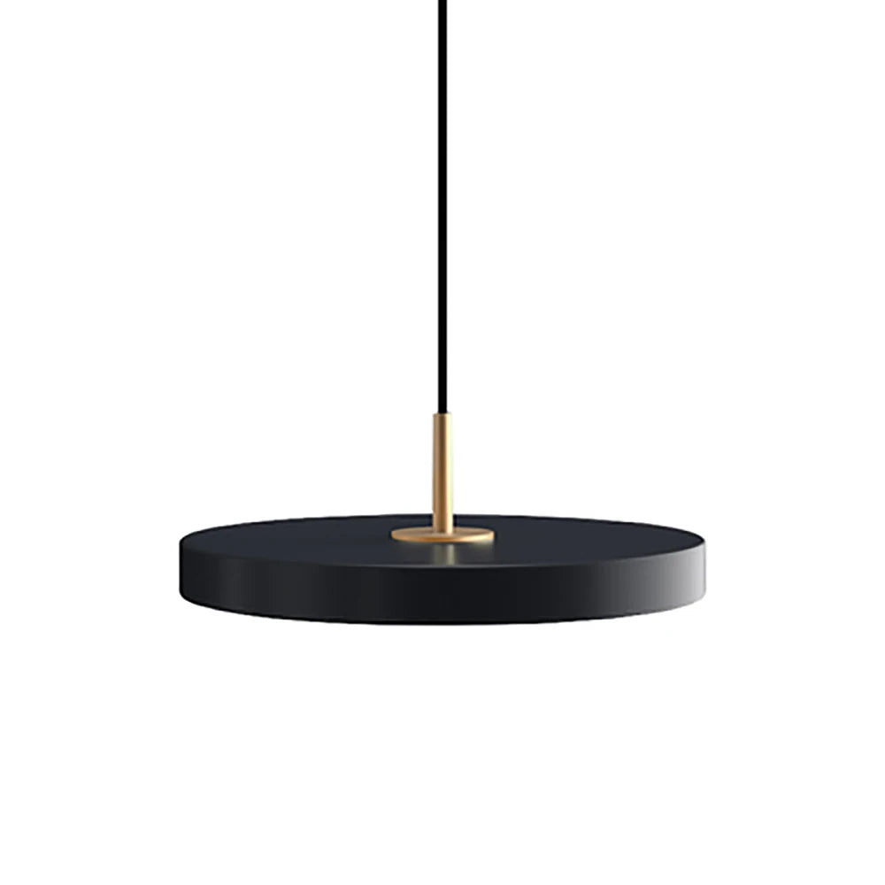 Northern Europe Minimalist Metal Pendant Light: Modern Round Saucer Hanging Lamp for Dining and Bedroom Decor