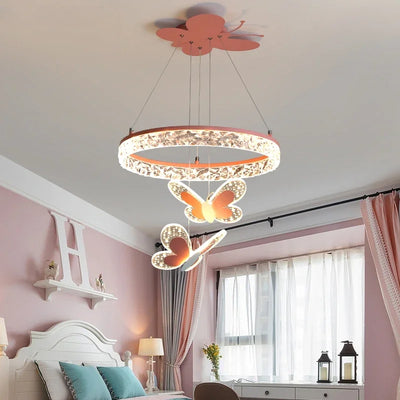 Modern Butterfly LED Chandelier: Stylish and Dimmable Lighting for Any Space