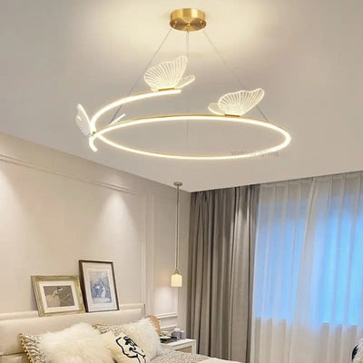 Creative Butterfly LED Chandelier: Modern Elegance for Any Room