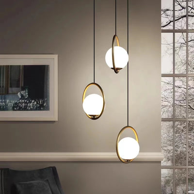 Modern Glass Pendant Lamps - Elegant LED Hanging Lights for Various Indoor Spaces