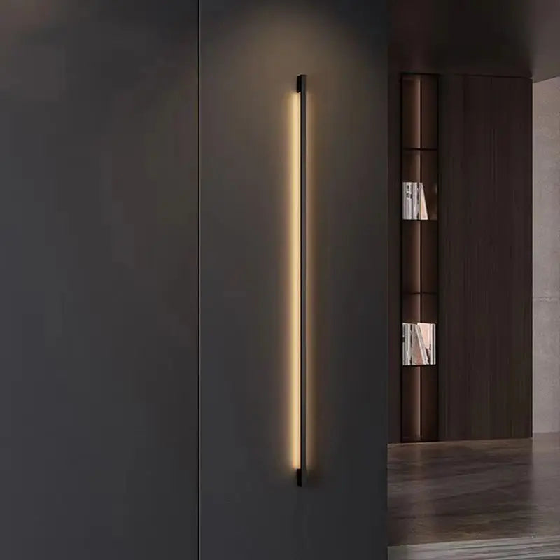 Modern Minimalist Long Wall Lamp - LED Wall Mounted Light for Indoor Living Room, Bedroom, and More