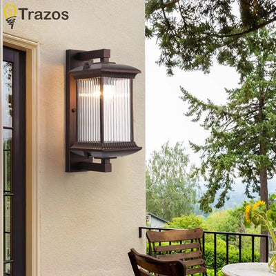 Contemporary Outdoor Aisle Wall Light – Modern Villa & Garden Fixture