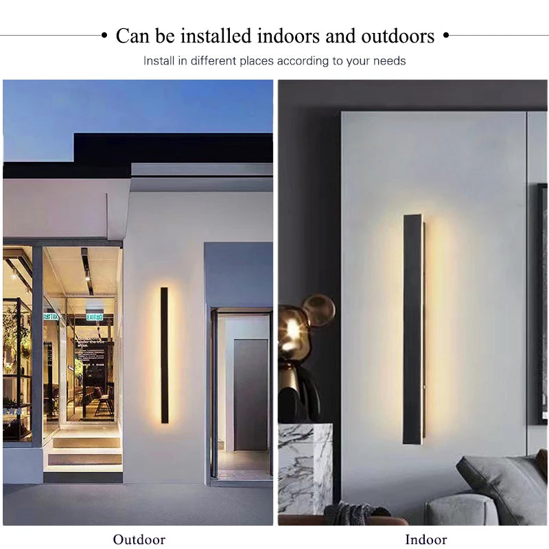 Modern Outdoor Wall Lighting Fixture for Porch