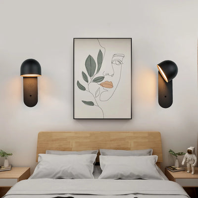 LITU Smart Voice-Controlled Wall Light - Dimmable and Rotatable - Modern Indoor Wall Lamp for Home Living Room Bedside Sconce