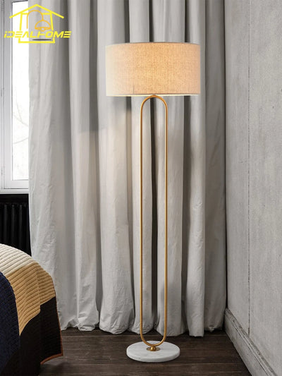 Nordic Minimalist Luxury LED Floor Lamp - Marble Base