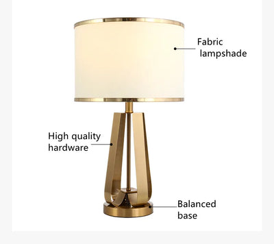 Luxury Nordic Table Lamp - Modern Night Lamp for Warm and Simple Living Room and Bedroom Decor