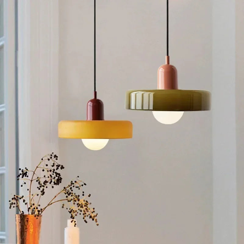 Nordic Glass Pendant Light: Elevate Your Space with Colorful Elegance