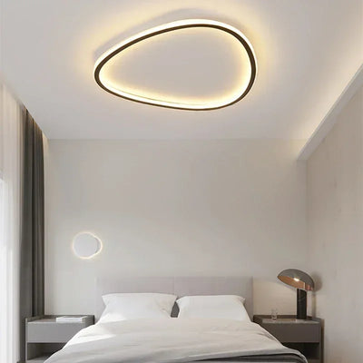 Modern LED Ceiling Lamp - Elegant Oval Design for Versatile Indoor Lighting