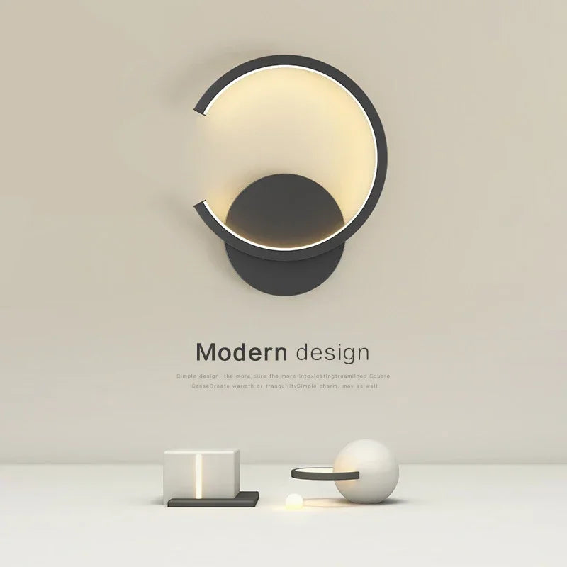 Sleek Modern LED Wall Lamp: Illuminate Your Living Spaces with Style