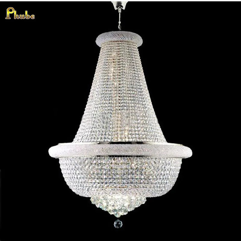 Phube Empire Gold Crystal Chandelier - Luxurious Illumination for Modern Living SpacesC