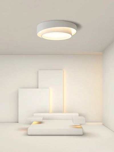 Round Ceiling Lamp Modern LED Art Ceiling Light for Studio Kitchen Bedroom Aisle Balcony Corridor - White Designer Ceiling Lamp