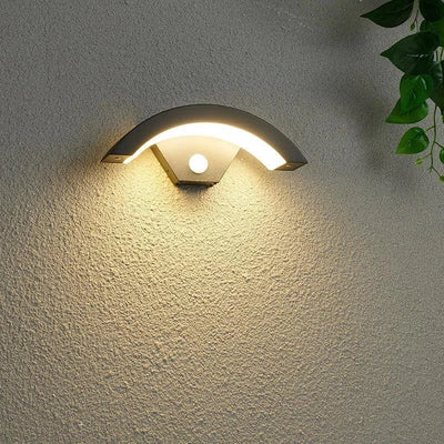 Modern Outdoor Wall Light with Radar Motion Sensor