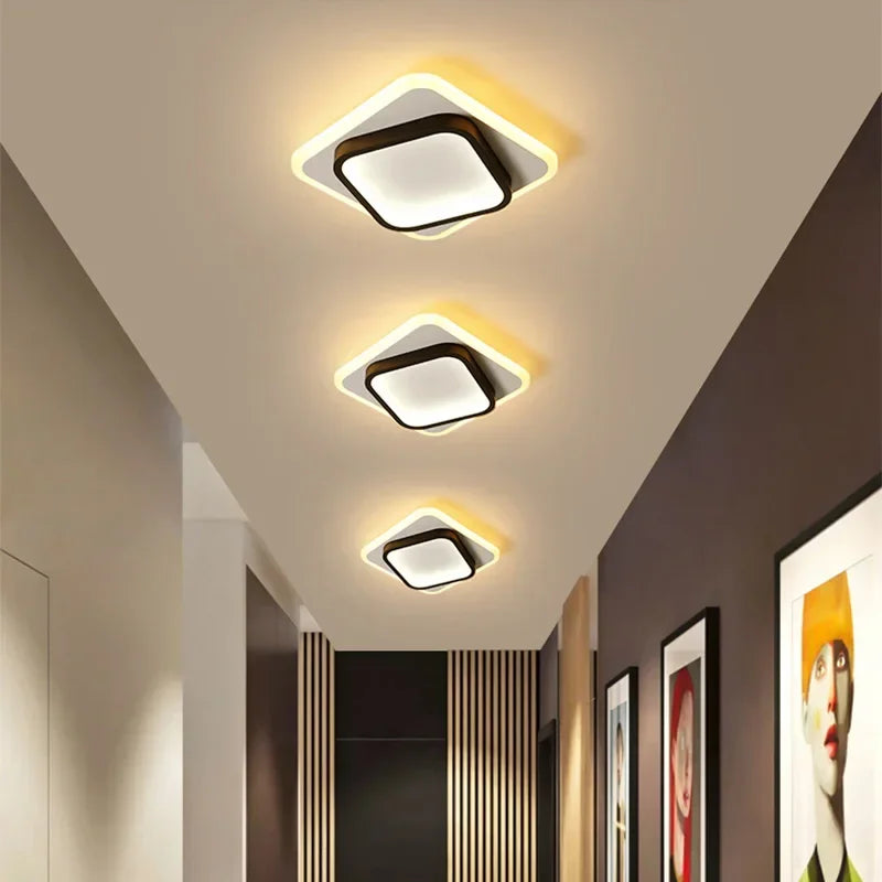 Modern LED Aisle Ceiling Light Chandelier - Indoor Lighting Fixture for Corridor, Stairs, Foyer, Balcony, Bedroom, Bathroom