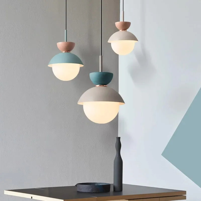 Modern Pendant Lamp - Nordic Glass Ball Light Fixture