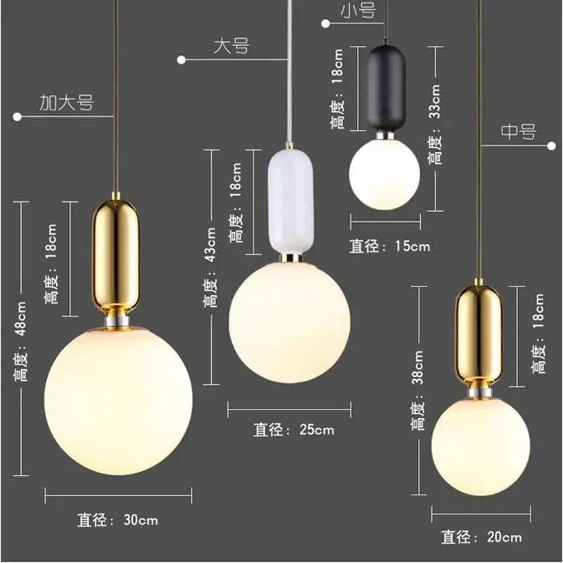 Nordic Glass Ball Pendant Lights: Illuminate Your Space with Modern Elegance