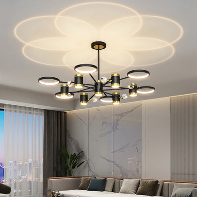 Modern LED Chandelier Light - Crystal Lamp Luminaria for Bedroom, Kitchen, Living and Dining Room