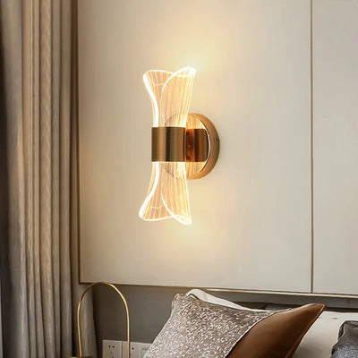 Luxury LED Acrylic Wall Lamp - Exquisite Illumination for Bedroom and Living Room