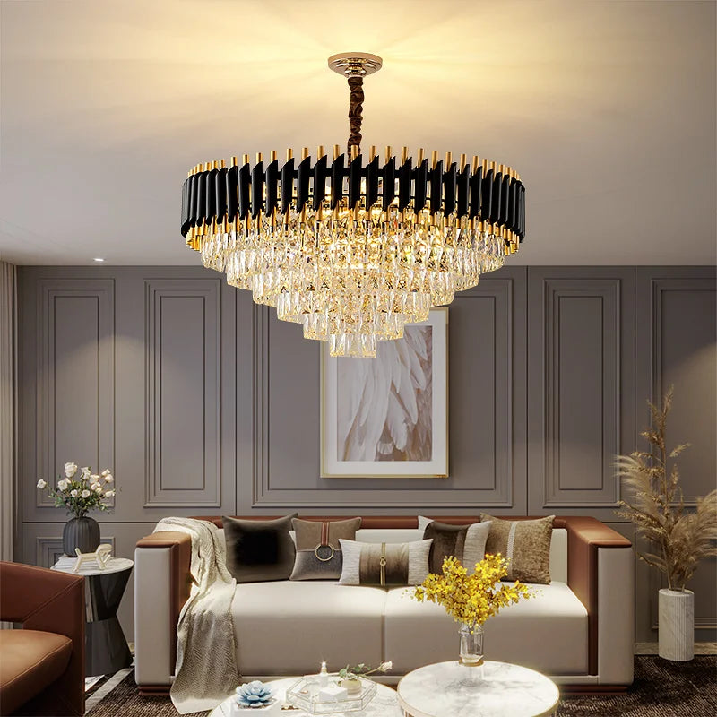 Modern Lustre Crystal Big LED Chandelier Lighting