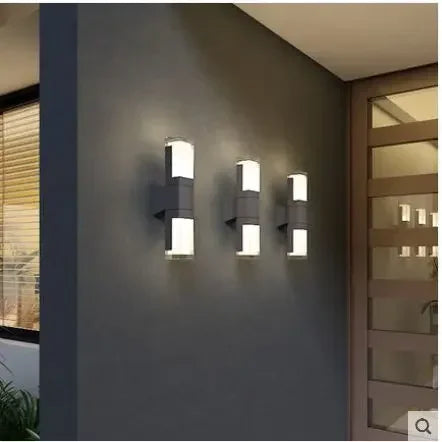 Modern Minimalist Waterproof LED Outdoor Wall Lamp - Perfect for Gardens and Balconies