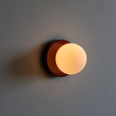 Nordic LED Glass Wall Lamp - Minimalist G9 Base Orb Sconce for Bedroom, Study, Hallway