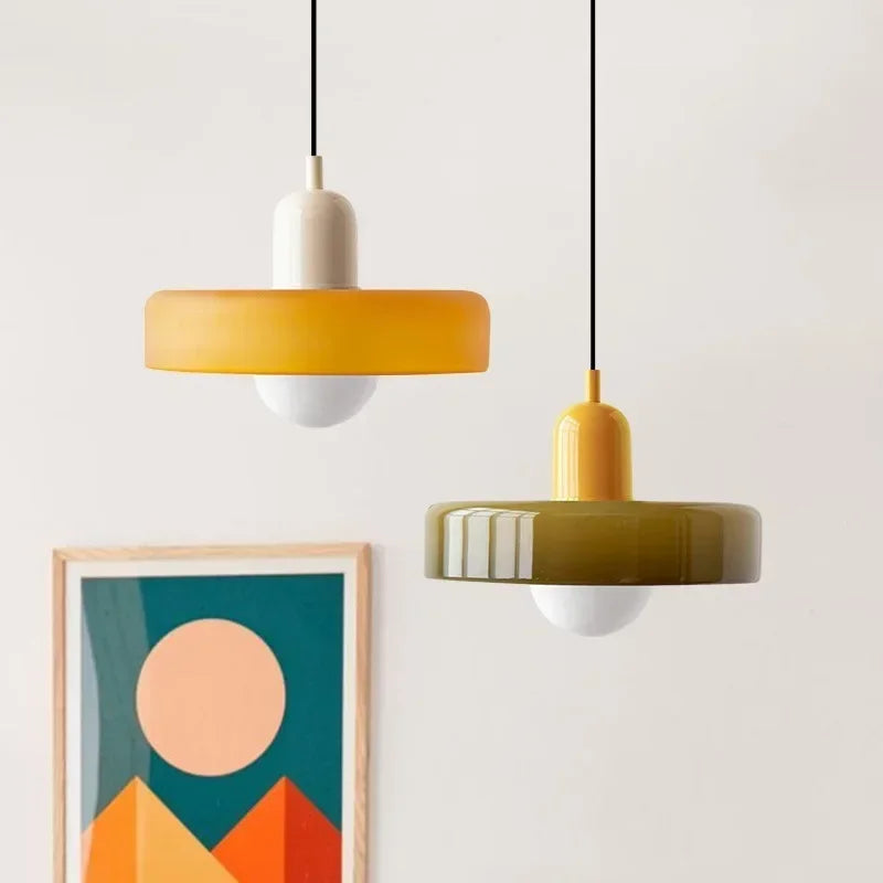 Nordic Glass Pendant Light: Elevate Your Space with Colorful Elegance