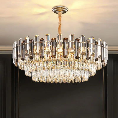 Modern Luxury Crystal Lamp Chandelier - Elegant Lighting Fixture for Living and Dining Room Decoration