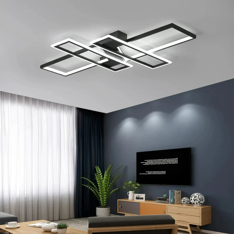 Modern Square LED Ceiling Light | 110V-260V for Bedroom, Living Room, Dining Room, and Study