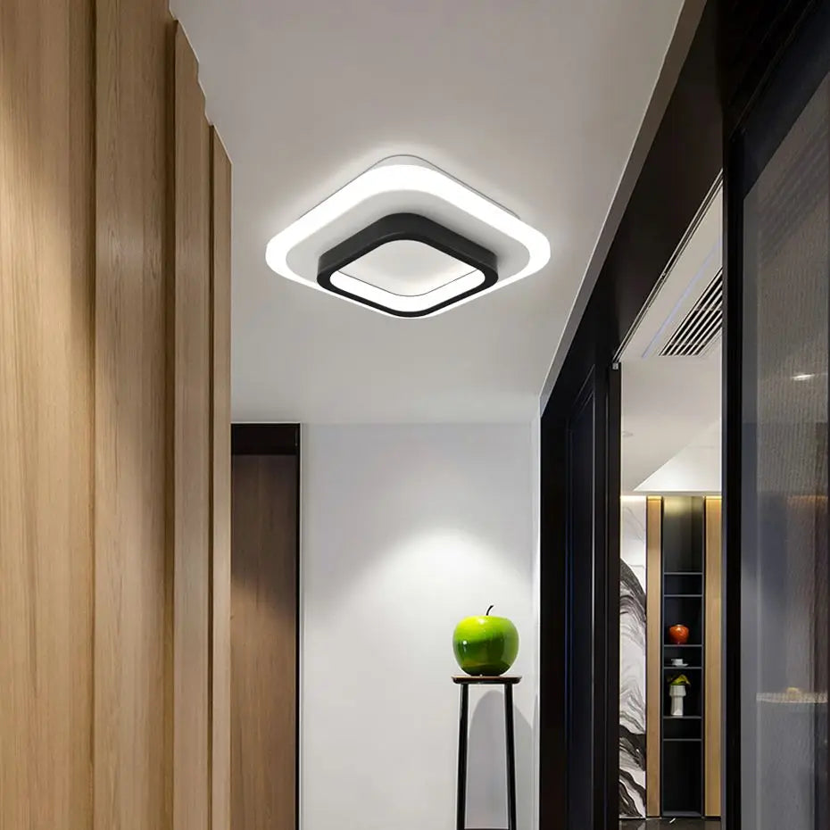 IRALAN Modern LED Ceiling Lights - Square Lighting Fixture for Bedroom, Kitchen, Aisle, Corridor