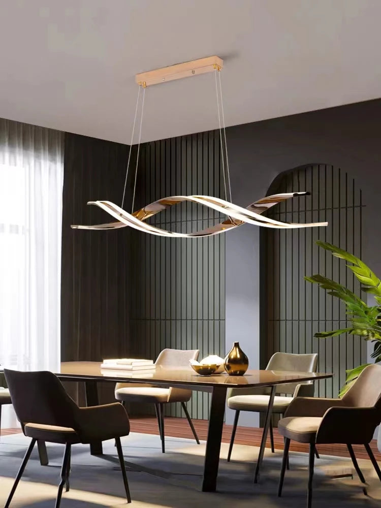 Minimalist LED Chandelier: Modern Elegance for Your Dining Room