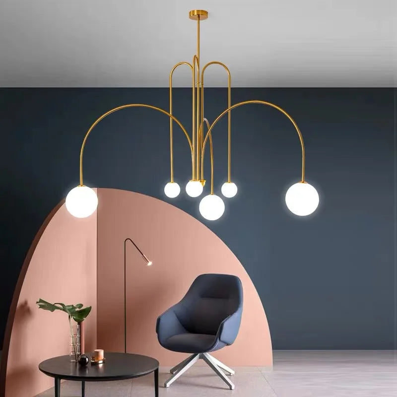 Postmodern Geometric Chandelier: Redefining Minimalist Elegance