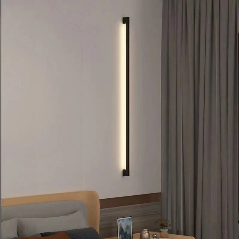 Modern Minimalist Long Wall Lamp - LED Wall Mounted Light for Indoor Living Room, Bedroom, and More