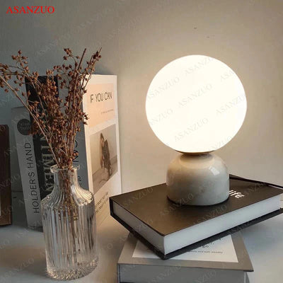 Nordic Glass Ball Table Lamp: A Touch of Luxury for Your Bedroom Decor