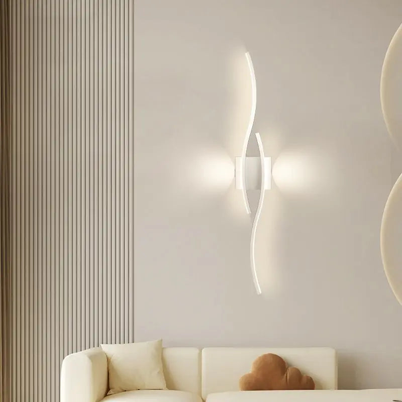 Modern LED Wall Lights for Bedroom Bedside - Up & Down Lighting Fixtures