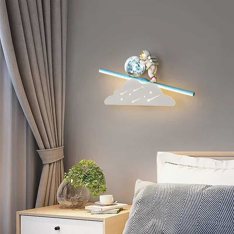 Mini Astronaut LED Wall Lights for Children's Room