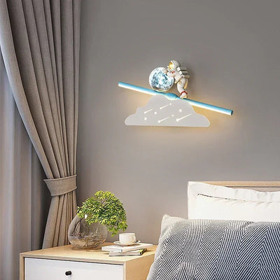 Mini Astronaut LED Wall Lights for Children's Room