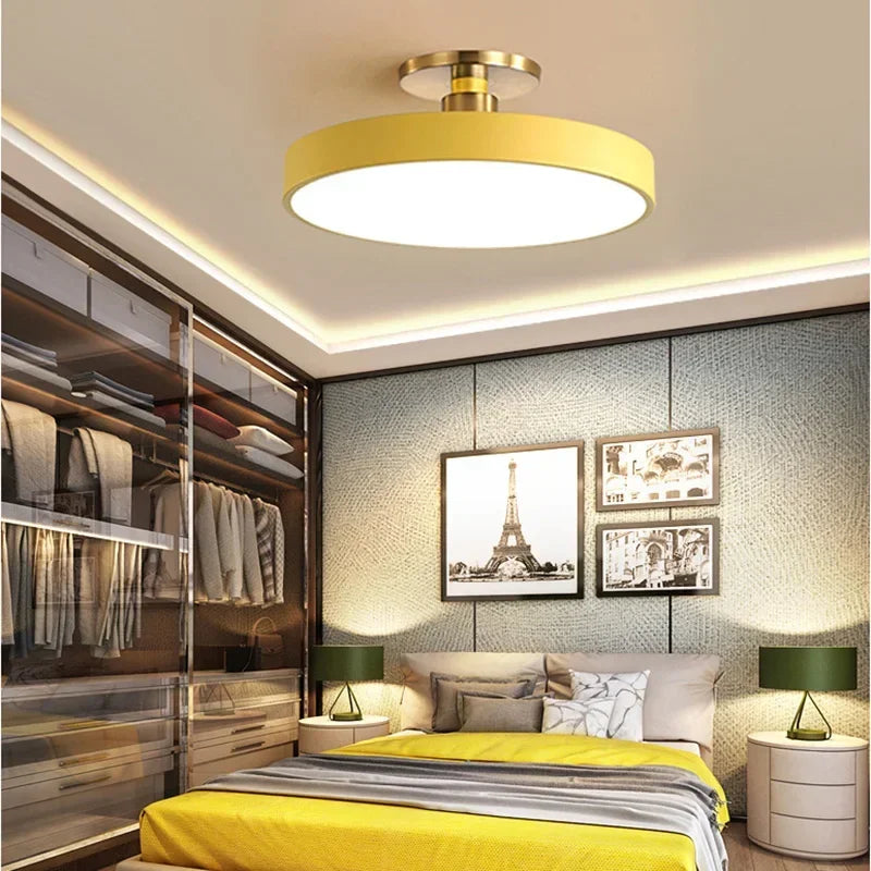 Modern Makaron Ceiling Chandelier LED Ceiling Lights for Living, Bedroom, Study Room, Child Corridor - Nordic Lamps Lighting