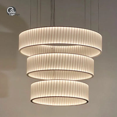 Modern Fabric LED Pendant Light - Nordic Design for Bedroom Home Decor