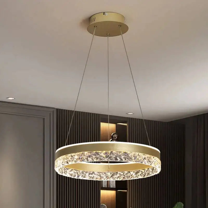 Light Luxury Crystal Restaurant Chandelier - Internet Celebrity Popular Style Lamp for Bedroom