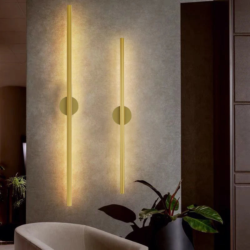 Modern Gold LED Wall Lamp for Home Bedroom Living Room