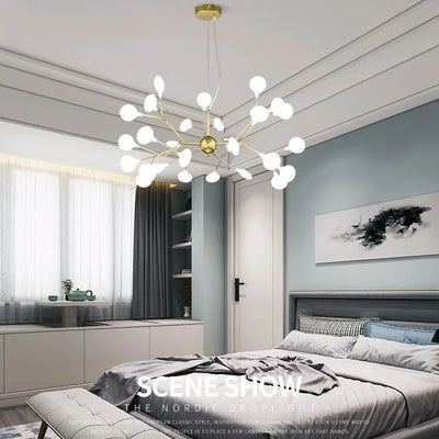 Nordic Modern Firefly Ceiling Chandelier: Illuminate Your Space with Elegance and Style