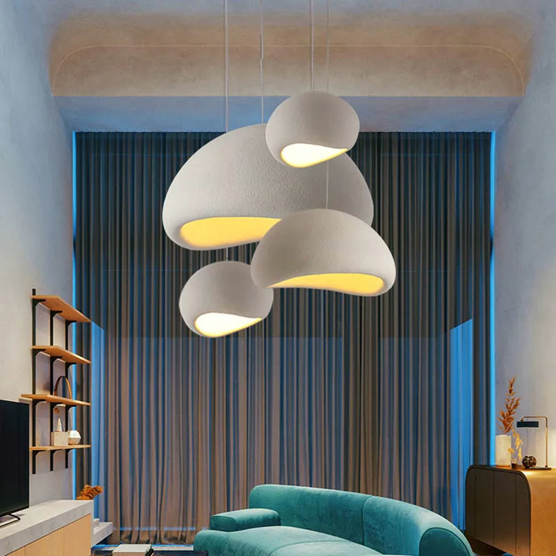 Nordic Minimalist E27 LED Pendant Lights - Wabi Sabi Style