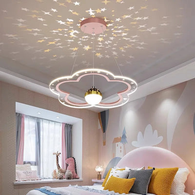 Modern LED Chandelier - Cloud Flower Shape for Kid's Bedroom and Study Hall