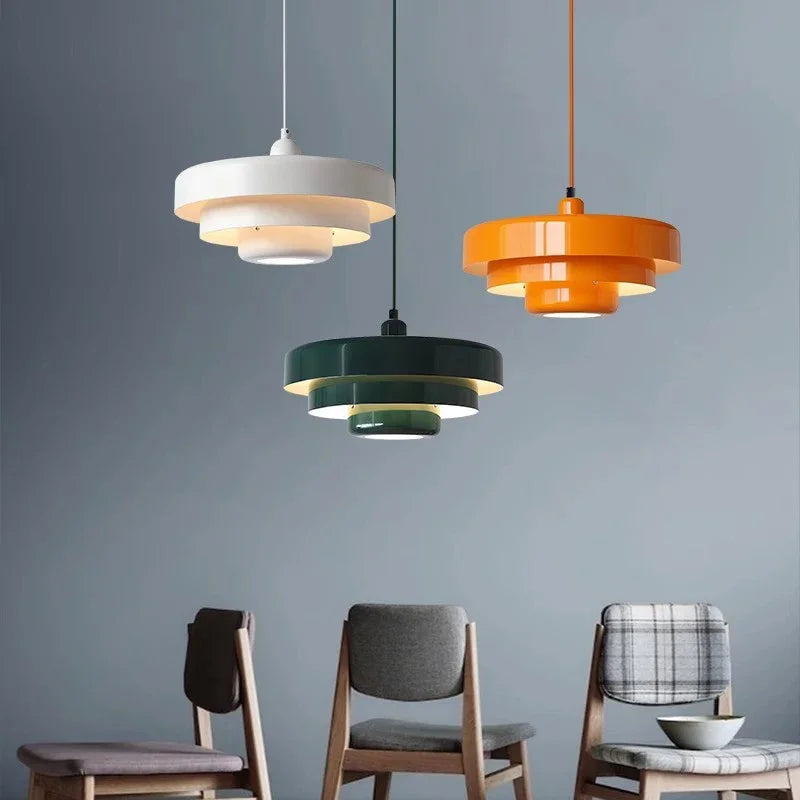 Nordic LED Pendant Light - Macaron-inspired Illumination for Contemporary Spaces