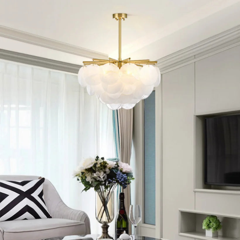 Modern Glass Acrylic Pendant Lights for Living Room, Kitchen, and Bedroom