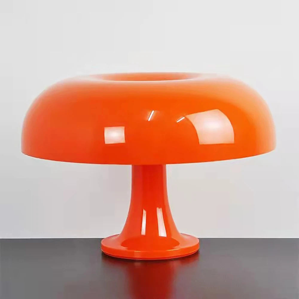 Mushroom Table Lamp - Cream Style - for Living Room, Bedroom, Study - Nordic Creative Homestay Bedside Glass Decorative Lamp