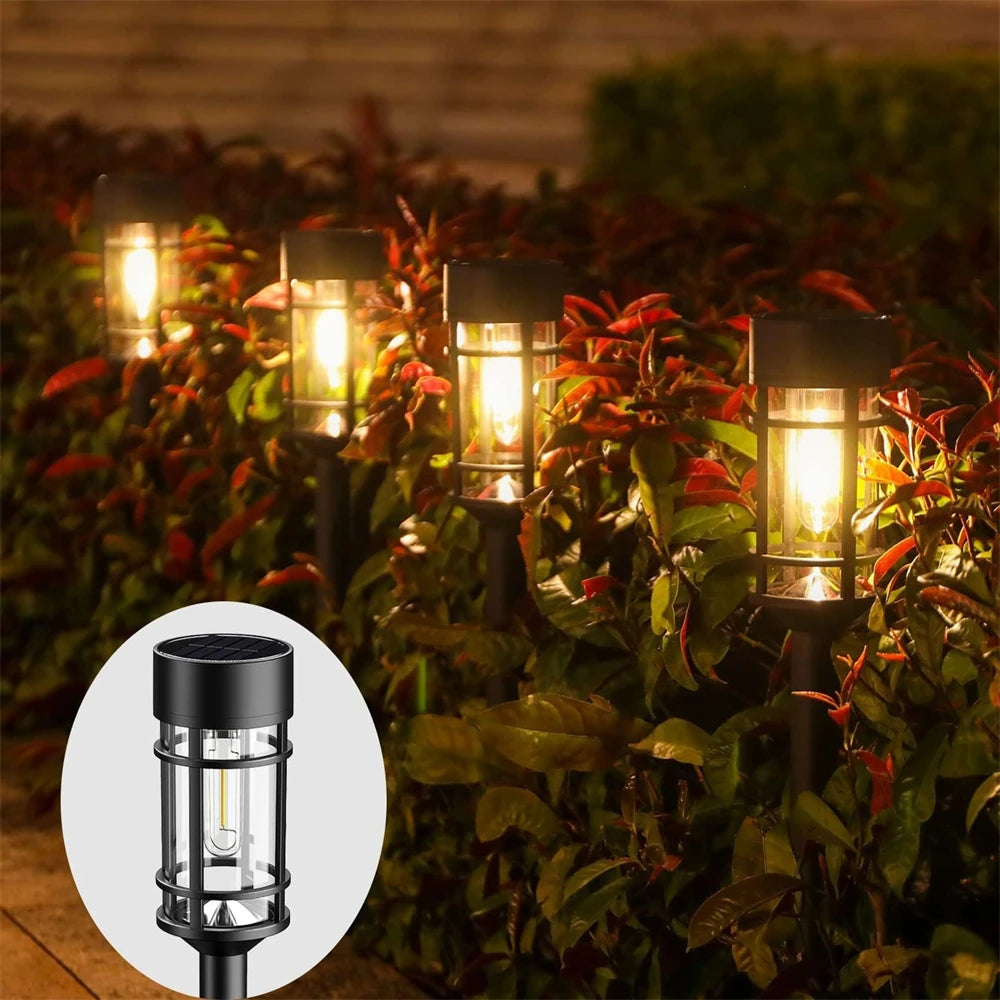 Solar Pathway Lights - Outdoor LED Solar Garden Landscape Lighting