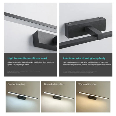 Modern LED Wall Light | Bathroom Mirror Line Lamp