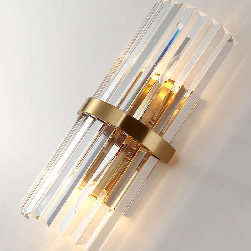 Light Luxury LED Crystal Wall Lamp - Illuminate Your Space with Modern Elegance